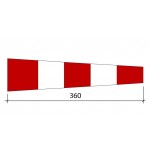 Manga o Cono de Viento Aro 90 cms - Colores Rojo y Blanco